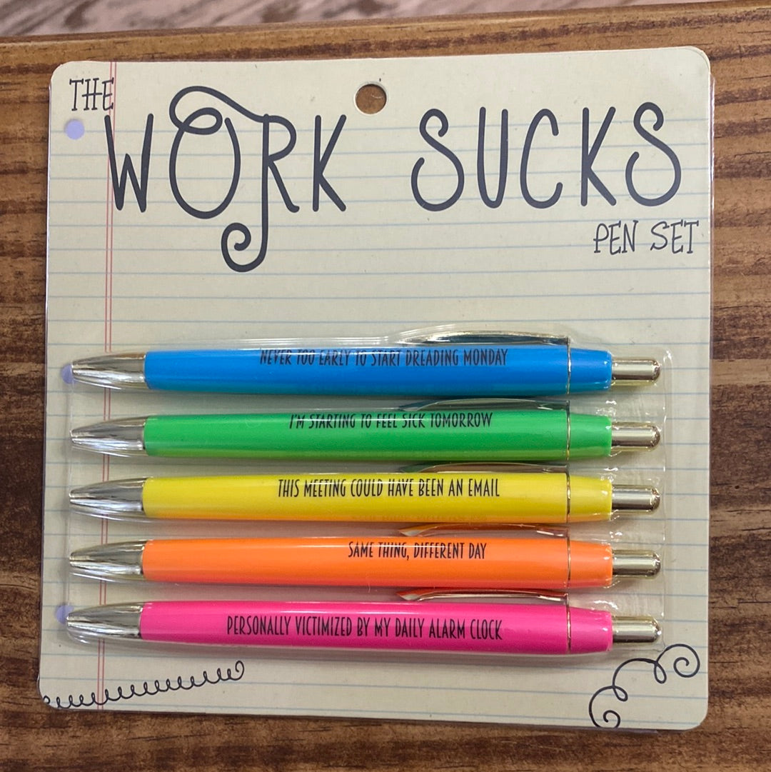 Work Sucks Pen Pack