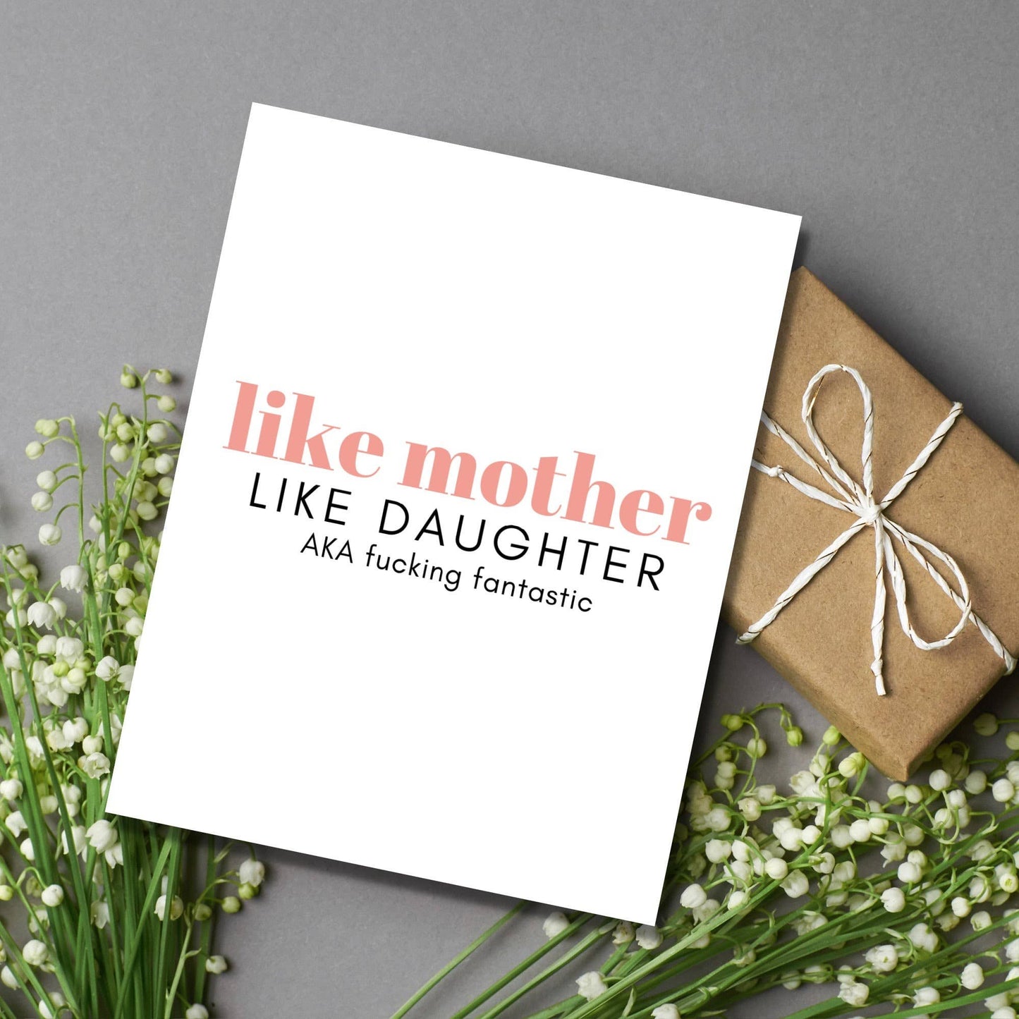 Like Mother Like Daughter Mother's Day Card
