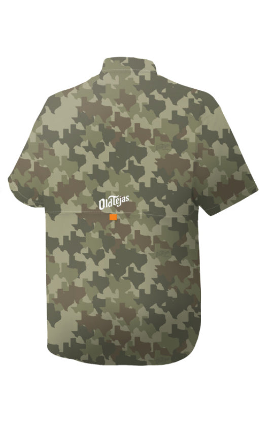 Old Tejas Olive Green Field Shirt