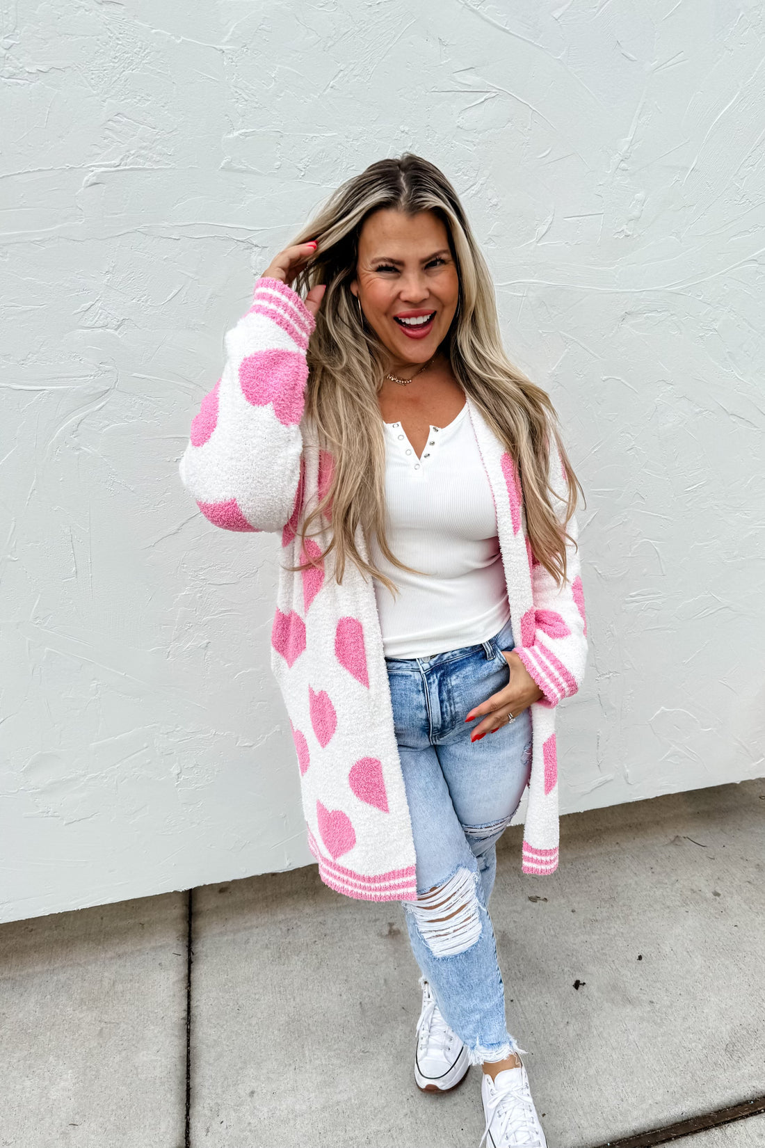 The Love Cardigan in Pink