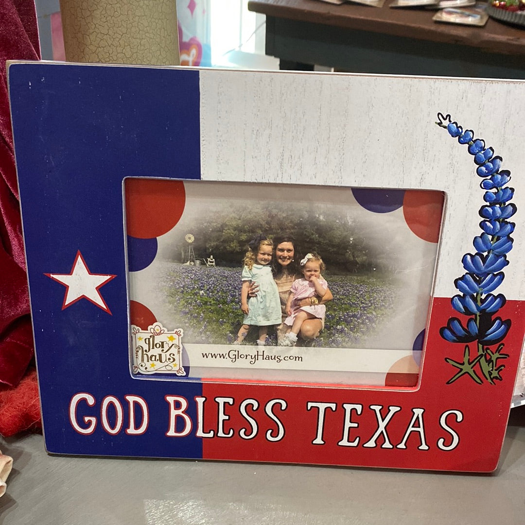 God Bless Texas frame