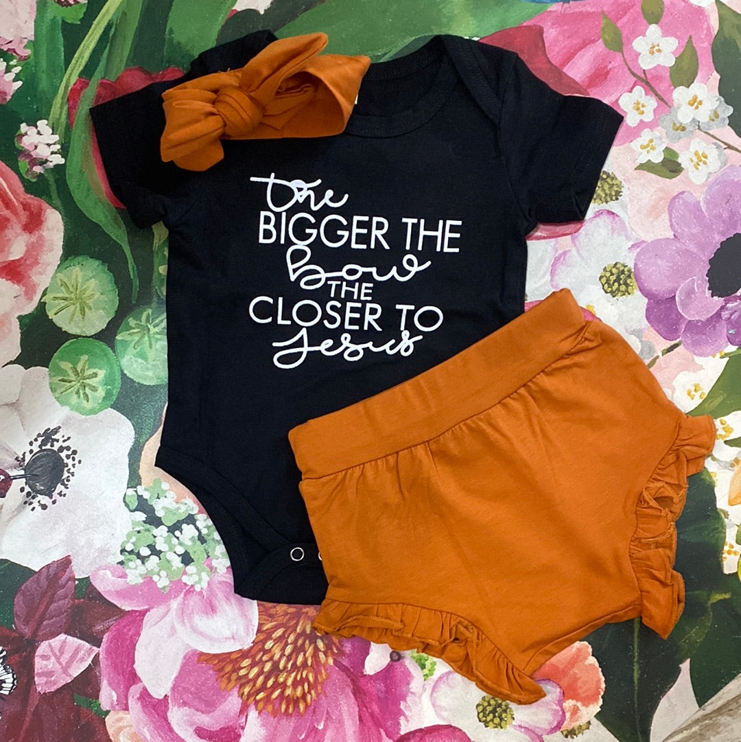 The Bigger the Bow Girls 3 piece set