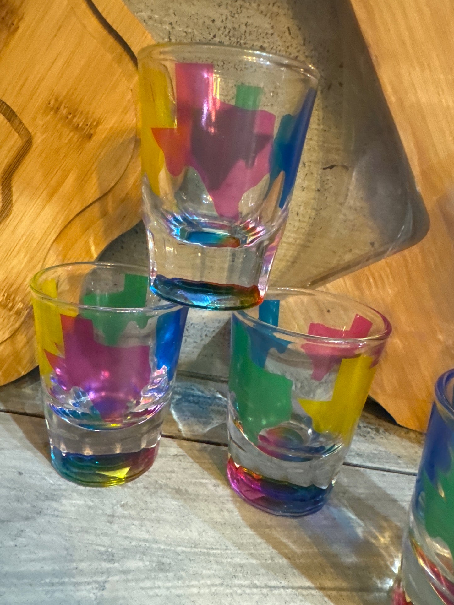 Colorful Texas Shot Glass