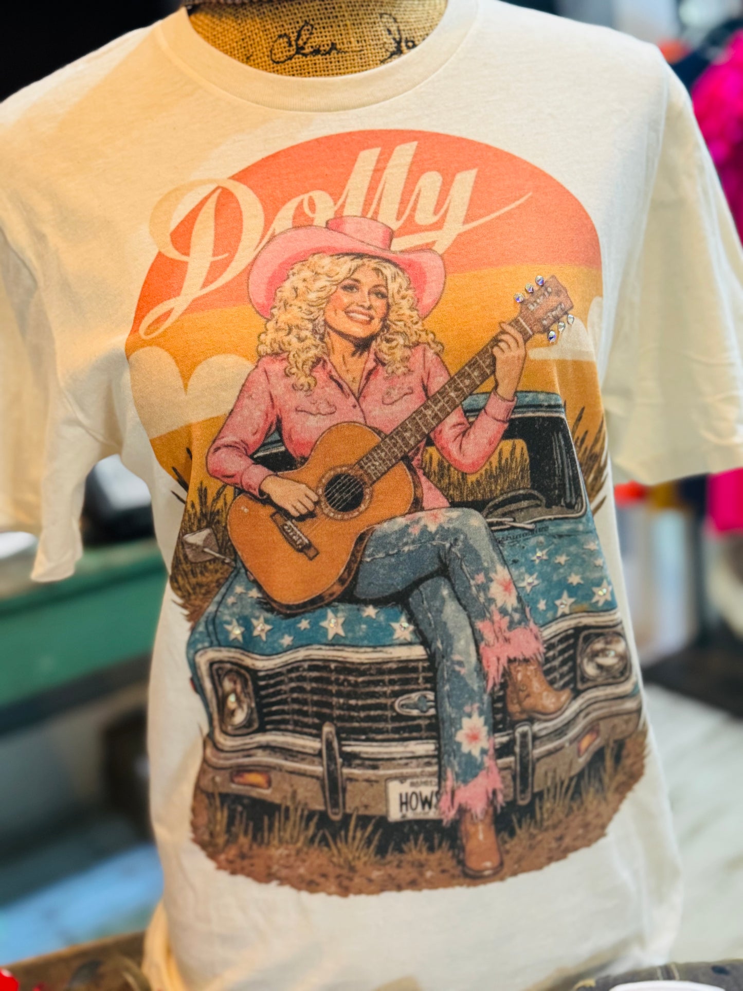 Rhinestone Dolly Tee