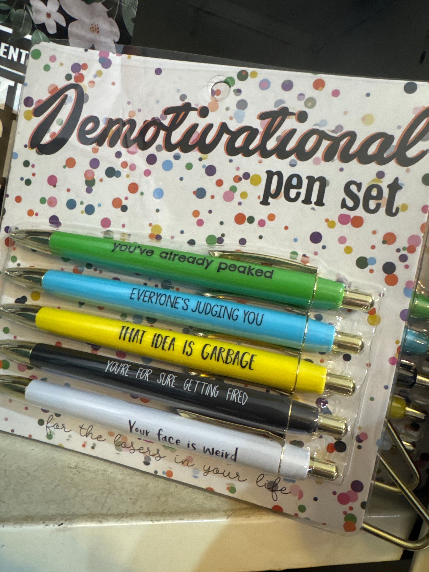 Demotivational Pen Set