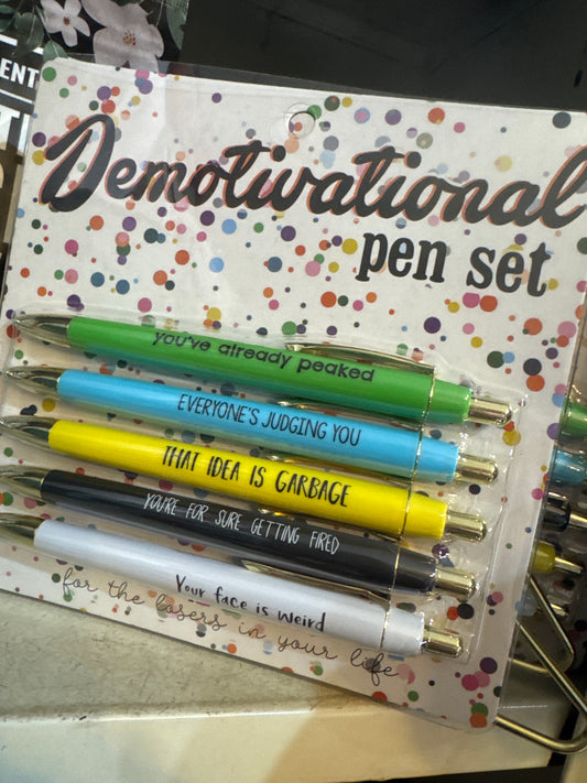 Demotivational Pen Set