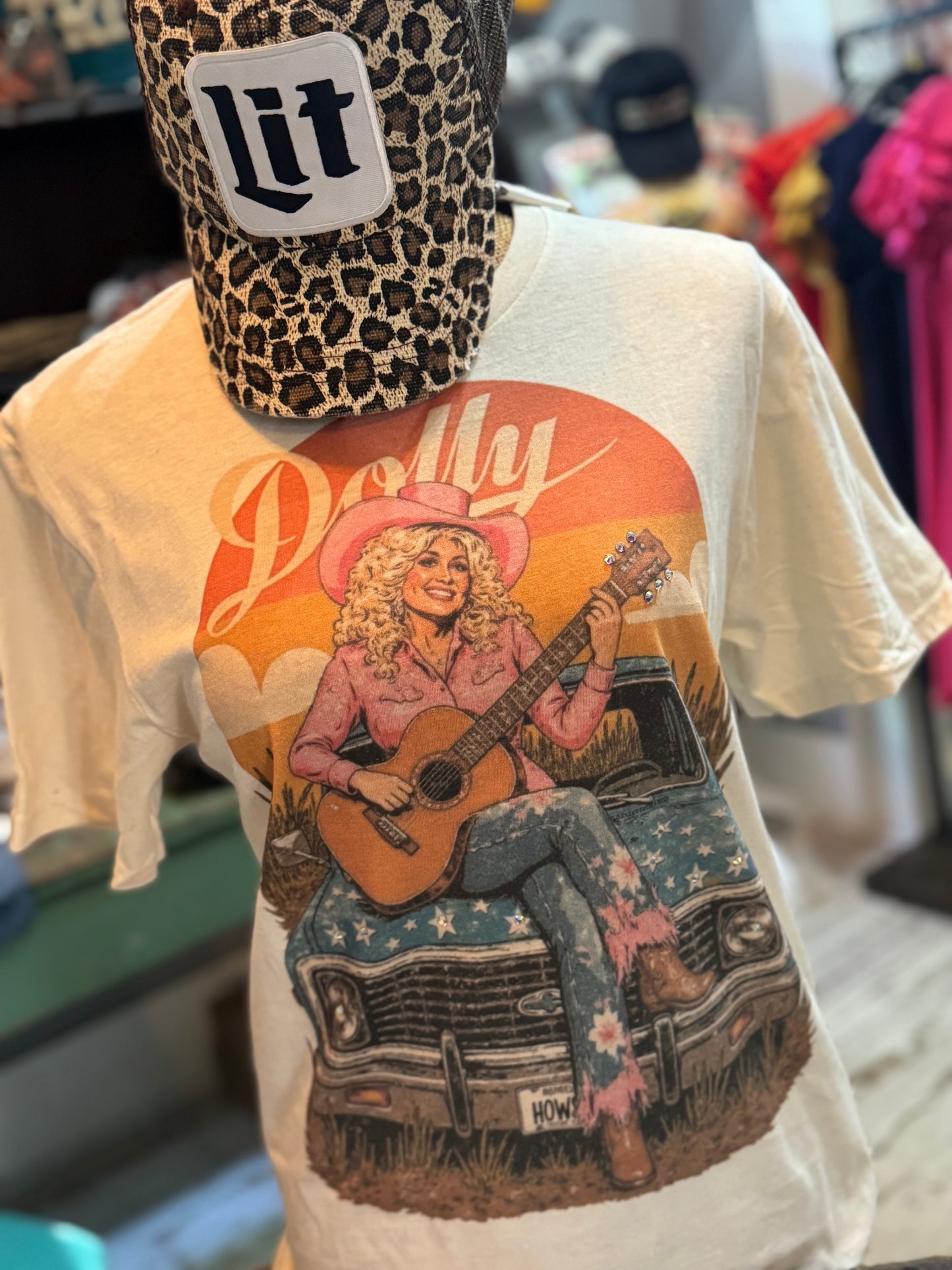 Rhinestone Dolly Tee
