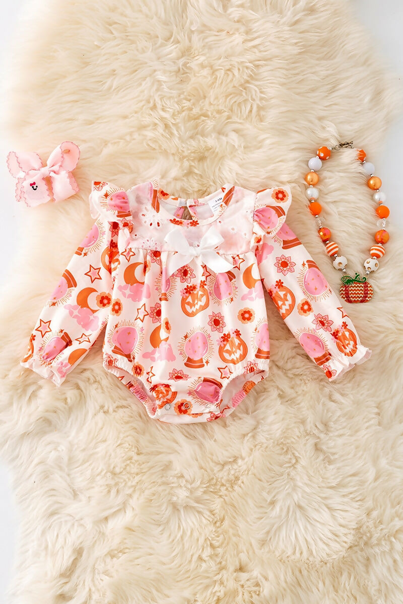 Mad pumpkin onesie