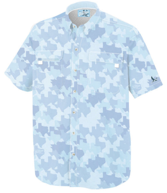 Old Tejas Gulf Blue Field Shirt