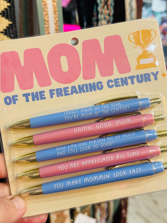 Mom of the Freaking Century Pen Pack