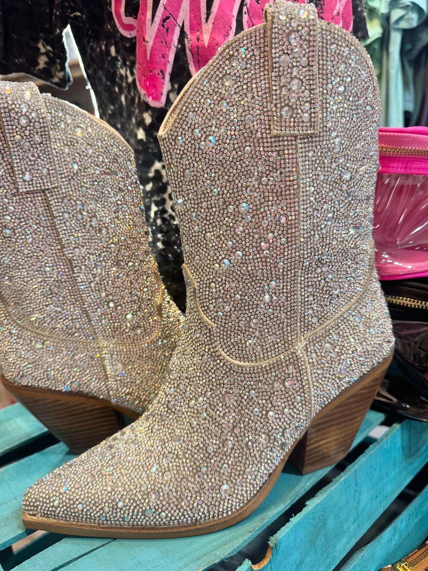 Rhinestone Boots