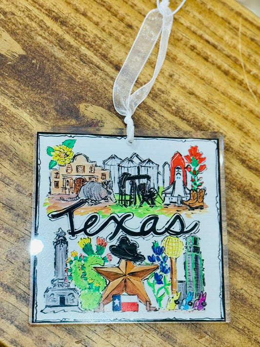 All Things Texas Acrylic Ornament