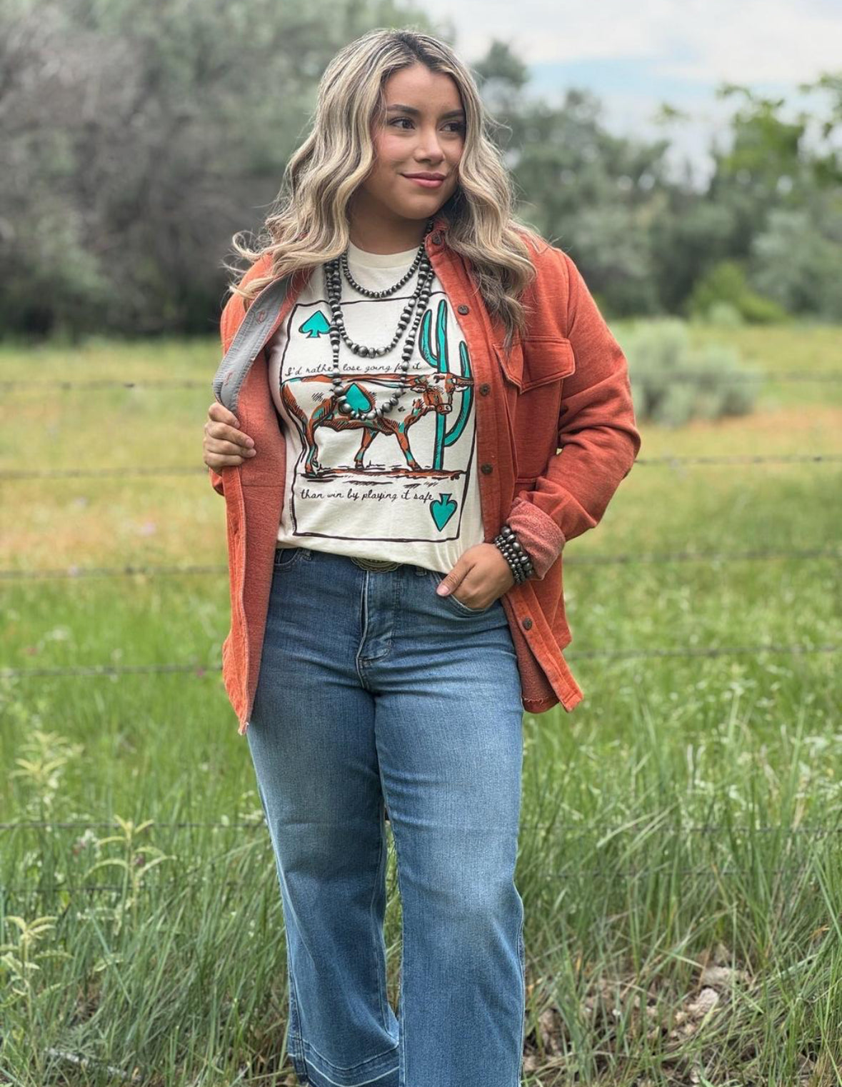 Longhorn Playing Card Tee