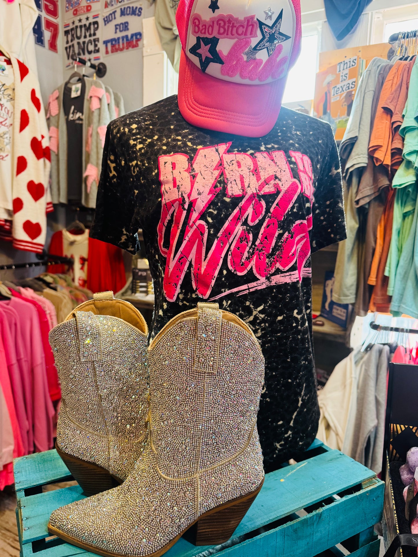 Rhinestone Boots