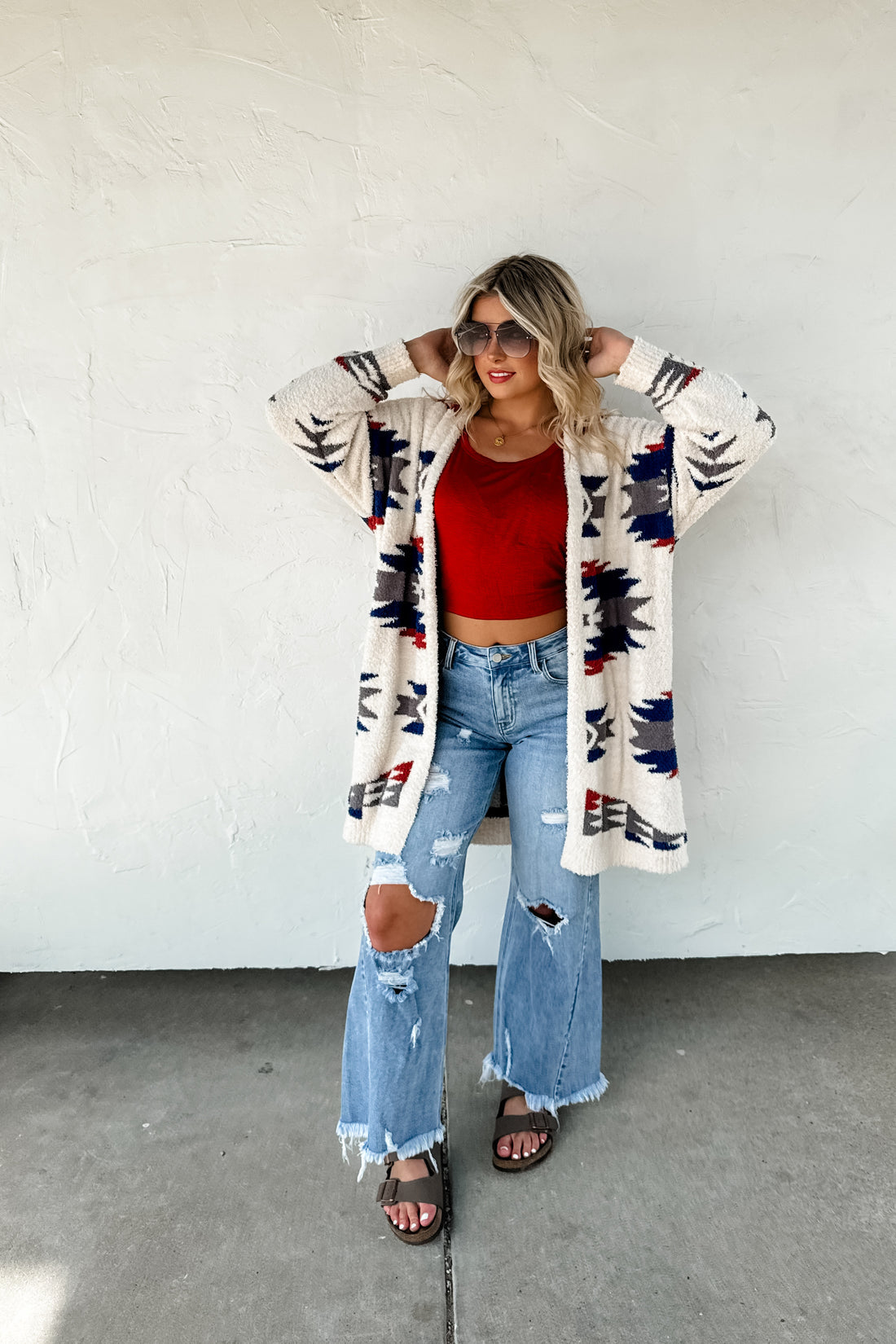 Aztec Reversible Cloud Cardigan