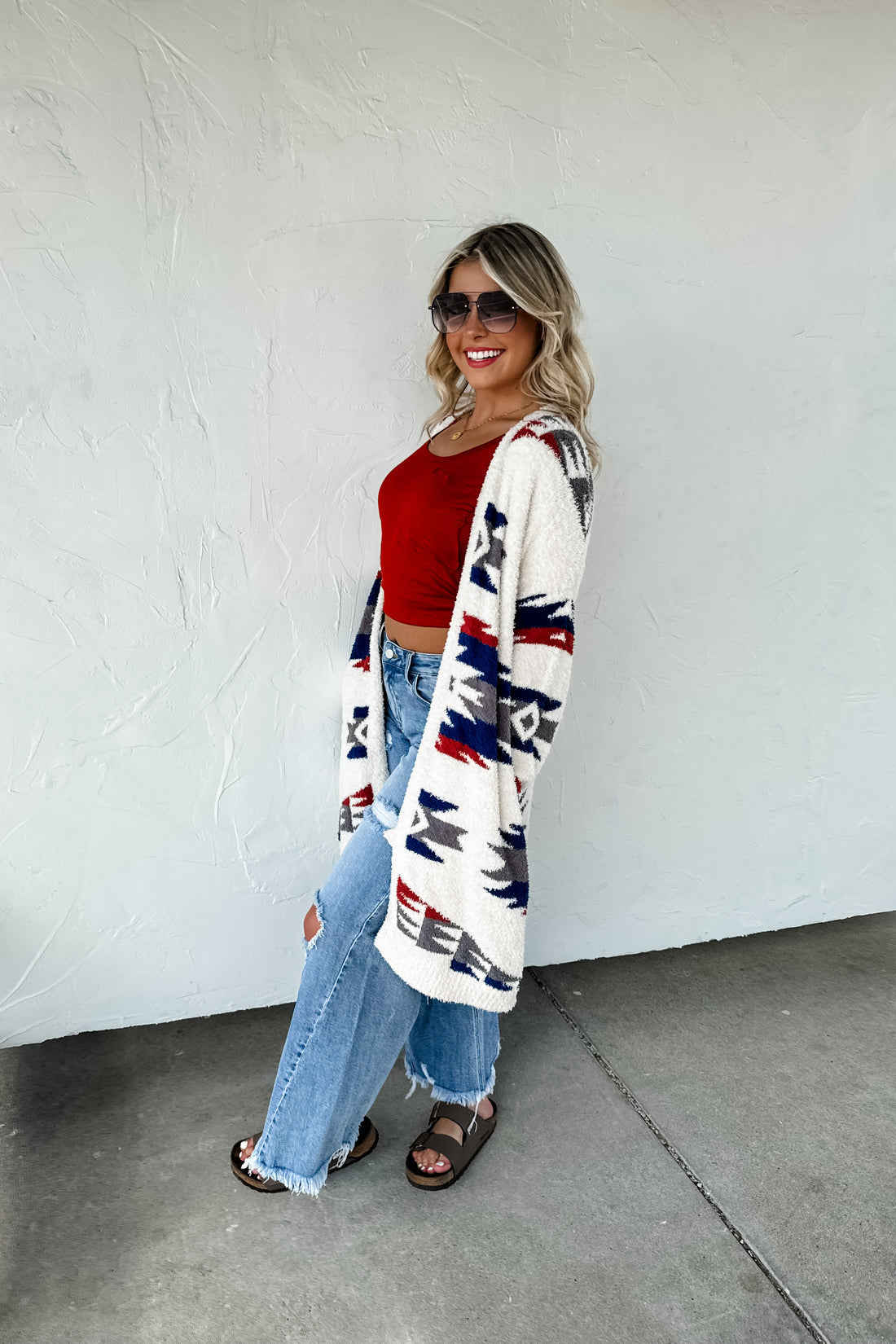 Aztec Reversible Cloud Cardigan