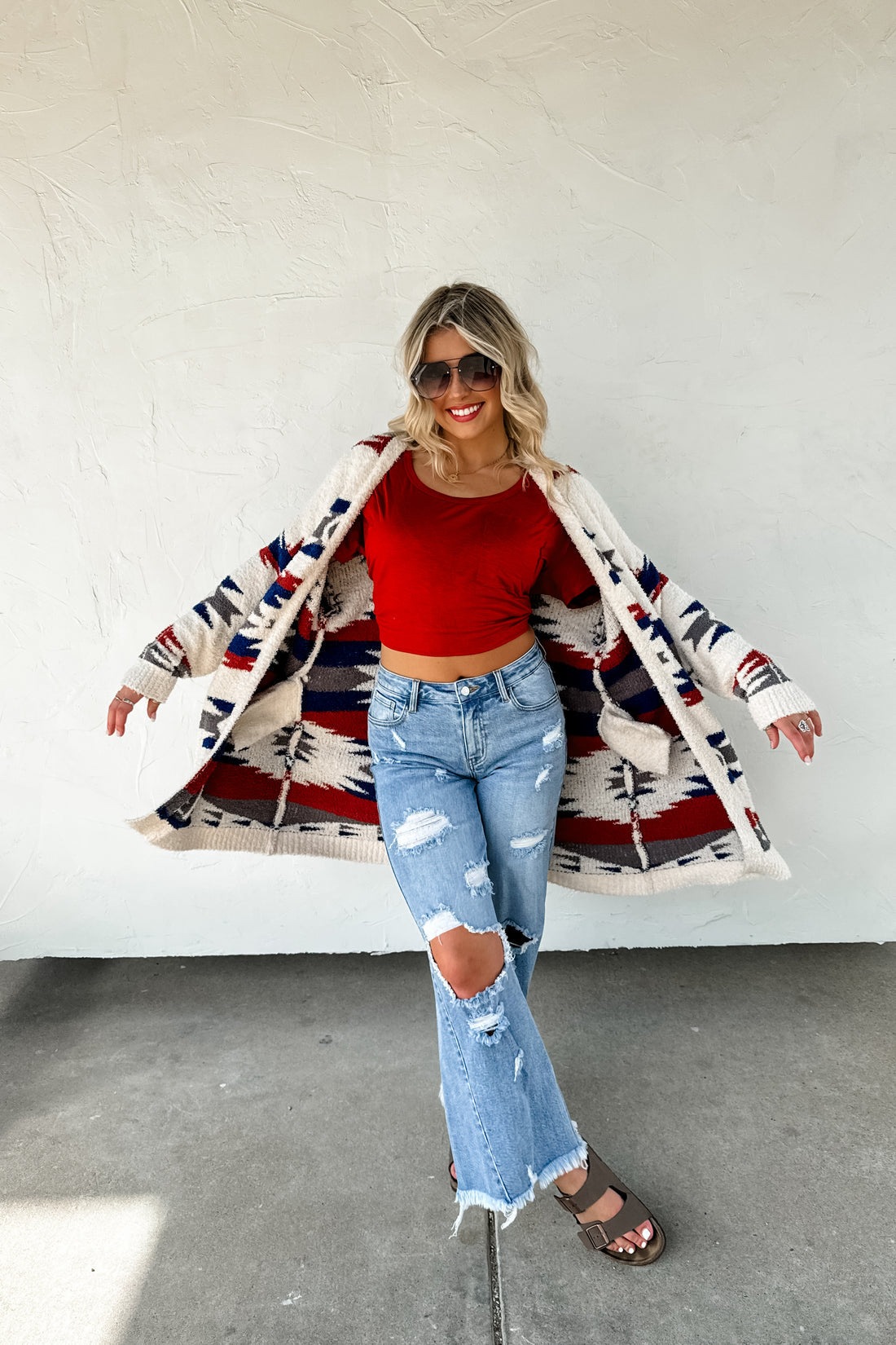 Aztec Reversible Cloud Cardigan