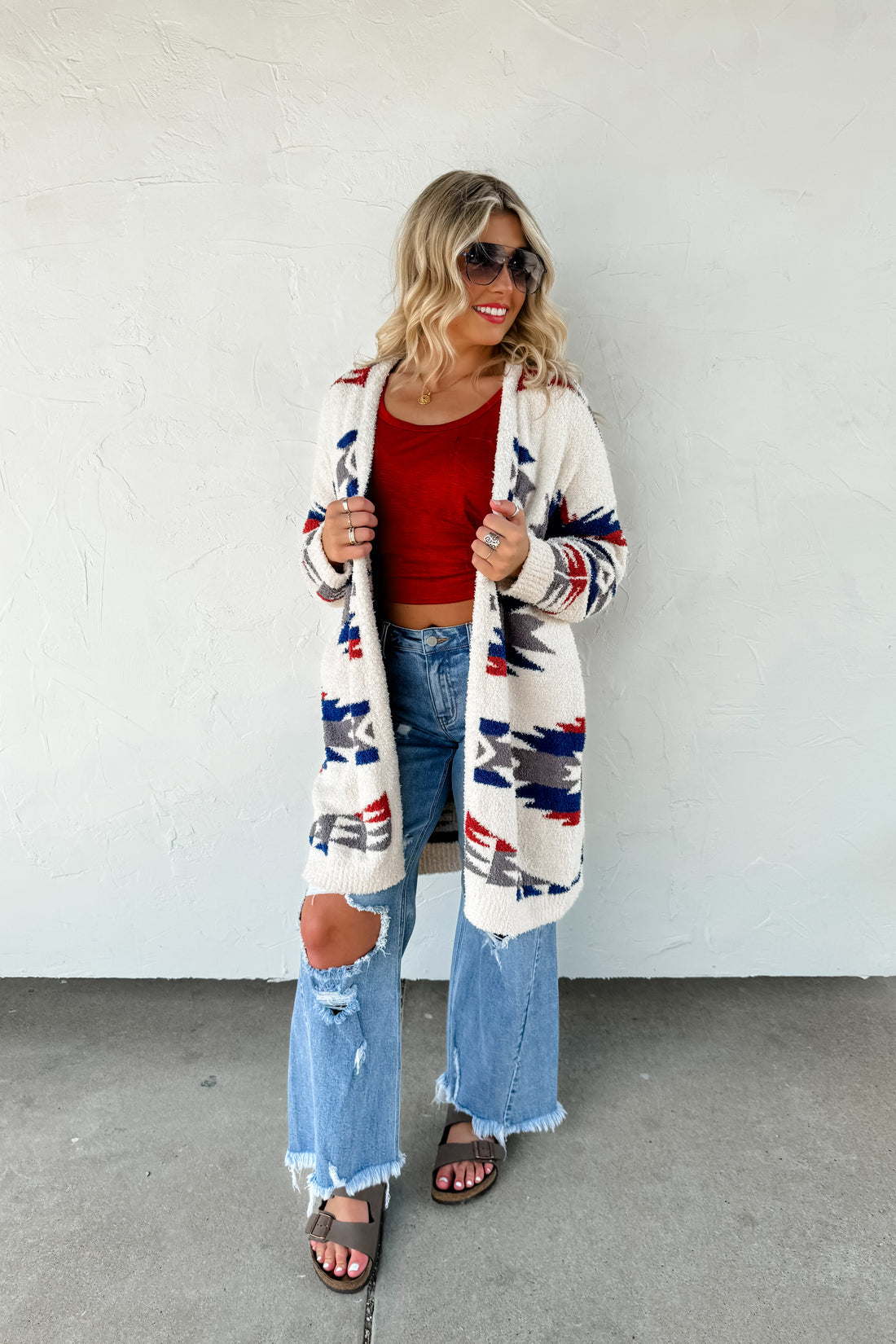 Aztec Reversible Cloud Cardigan
