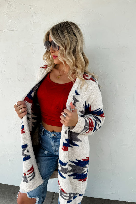 Aztec Reversible Cloud Cardigan