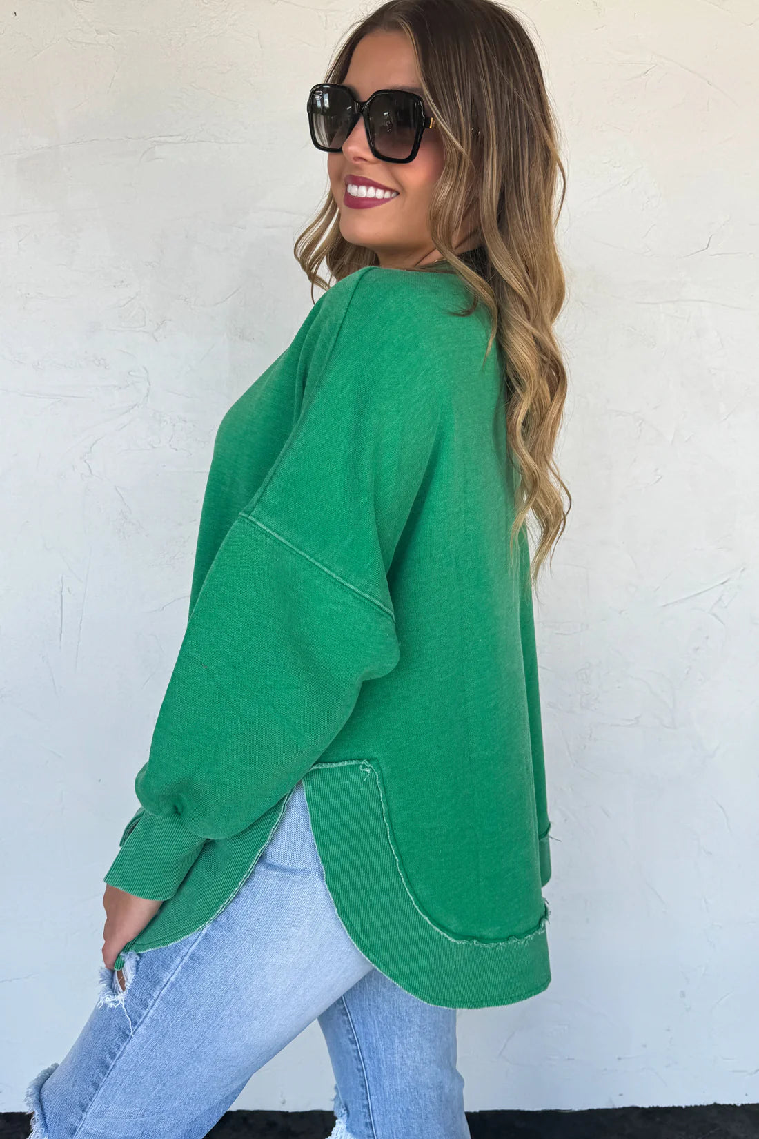 Joss Washed Sweatshirt - Green
