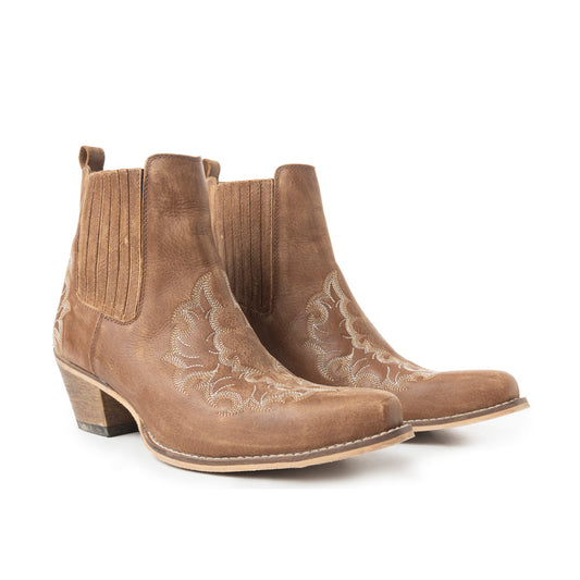 Dearling Ranch Booties ~ Leather Brown