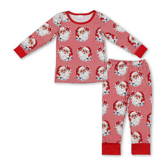 Stripe Santa Christmas Pajamas