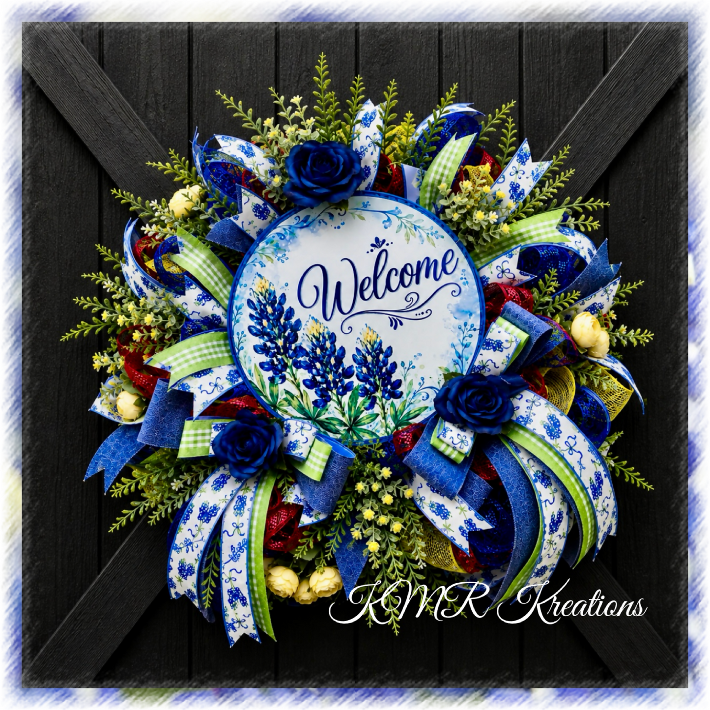 Welcome Bluebonnet Wreath 💙🌿